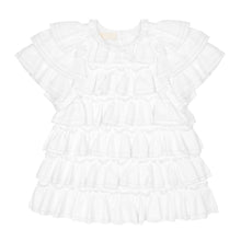Load image into Gallery viewer, White Poplin Ruffle Layered Top
