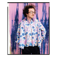 Load image into Gallery viewer, Painterly Floral Poplin Trapeze Shirt
