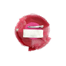 Load image into Gallery viewer, Pink &amp; Red Embroidered Tulle Floral Clip
