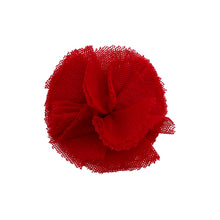 Load image into Gallery viewer, Red Tulle Floral Clip

