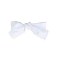 Load image into Gallery viewer, White Cotton Poplin Hair Bow
